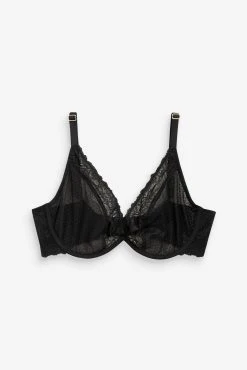 Next Black DD+ Delicate Lace Bra -Next shop T44516s scaled