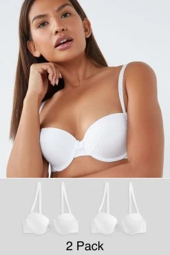 Next Cotton Blend Bras 2 Pack