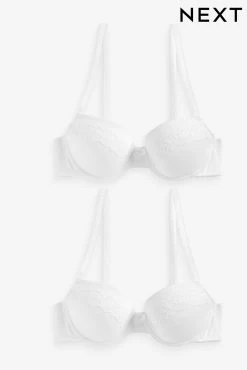 Next Cotton Blend Bras 2 Pack 12 Next Cotton Blend Bras 2 Pack -Next shop T82878s6 scaled