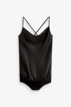 Next Black Cowl Neck Satin Bodysuit -Next shop T84094s6 scaled