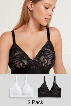 Next Lace Detail Bras 2 Pack