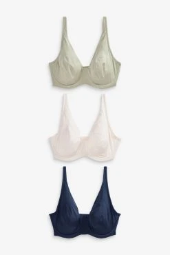 Next Green/Navy Blue/Cream DD+ Microfibre Smoothing T-Shirt Bras 3 Pack 12 Next Green/Navy Blue/Cream DD+ Microfibre Smoothing T-Shirt Bras 3 Pack -Next shop T99 035s5 scaled