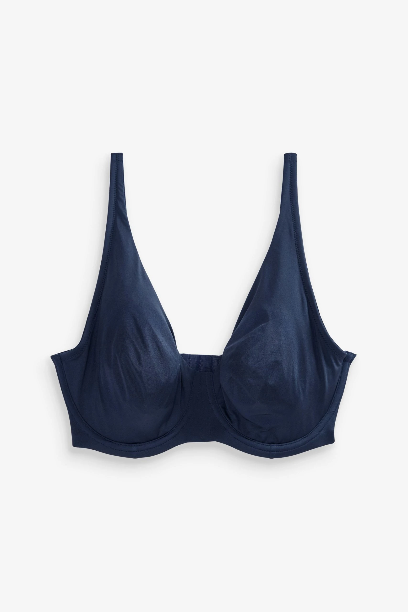 Next Green/Navy Blue/Cream DD+ Microfibre Smoothing T-Shirt Bras 3 Pack 6 Next Green/Navy Blue/Cream DD+ Microfibre Smoothing T-Shirt Bras 3 Pack - Image 6