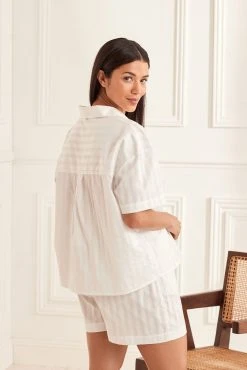 Next White Luxe Premium Cotton Pyjama Short Set 11 Next White Luxe Premium Cotton Pyjama Short Set -Next shop U15 763s3 scaled