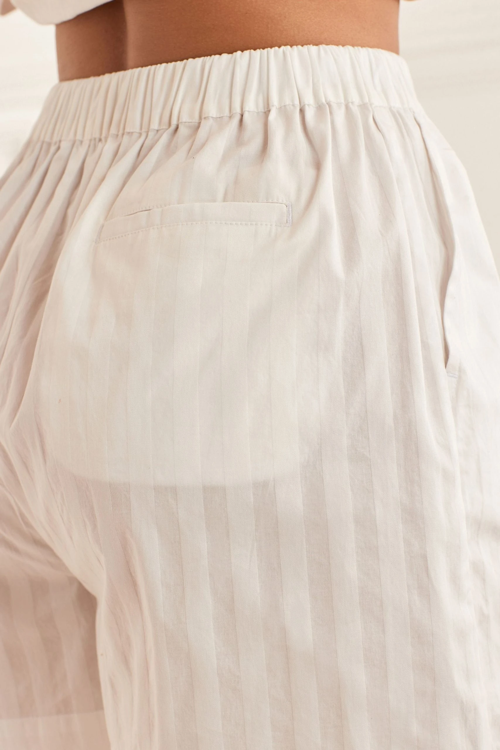 Next White Luxe Premium Cotton Pyjama Short Set 6 Next White Luxe Premium Cotton Pyjama Short Set - Image 6