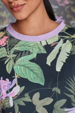 Next Black And Lilac Floral B By Ted Baker Cotton Jersey Shorts Set -Next shop U16906s4 scaled