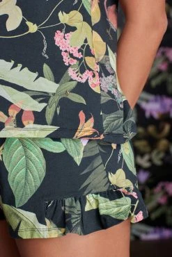 Next Black And Lilac Floral B By Ted Baker Cotton Jersey Shorts Set -Next shop U16906s7 scaled