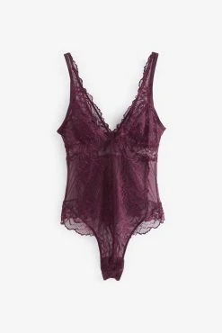 Next Plum Purple Delicate Lace Body -Next shop U23856s6 scaled