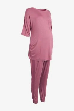 Next Pink Maternity Jersey Pyjamas With Satin Trims 17 Next Pink Maternity Jersey Pyjamas With Satin Trims -Next shop U26293s9 scaled