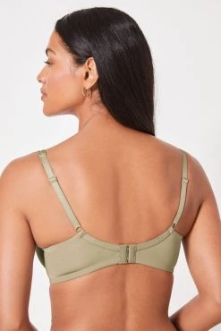 Next Green/Navy Blue/Cream DD+ Microfibre Smoothing T-Shirt Bras 3 Pack -Next shop U54 213s3 scaled