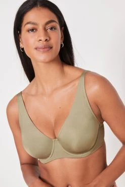 Next Green/Navy Blue/Cream DD+ Microfibre Smoothing T-Shirt Bras 3 Pack -Next shop U54 213s4 scaled