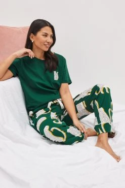 Green Lionel Scion At Next Cotton Jersey Pyjamas