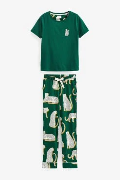 Green Lionel Scion At Next Cotton Jersey Pyjamas -Next shop U62301s5 scaled