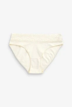 Next Lace Trim Cotton Blend Knickers 4 Pack 12 Next Lace Trim Cotton Blend Knickers 4 Pack -Next shop U70416s5 scaled