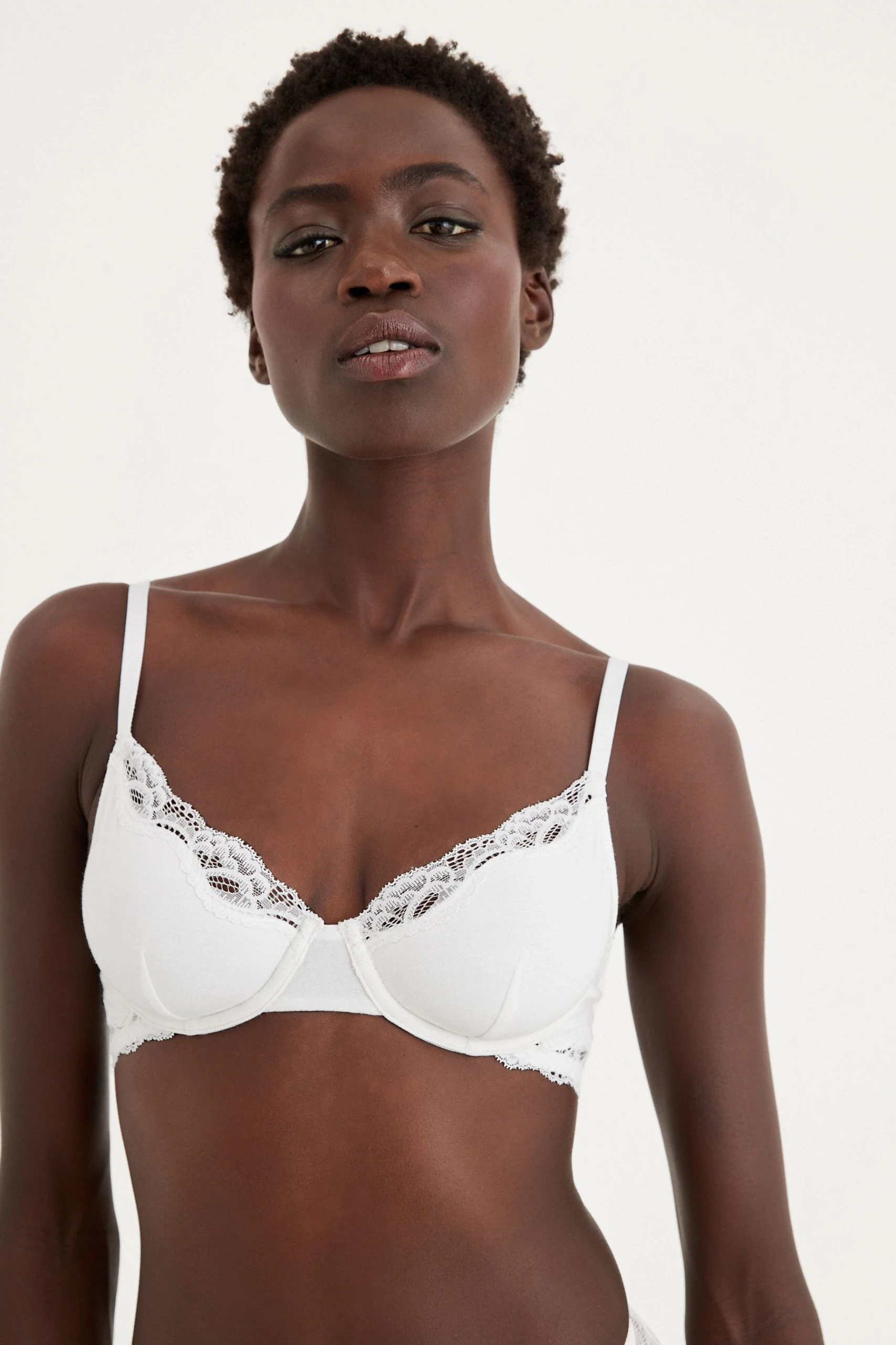 Next Cotton Non-Pad Underwired Balcony Bra 2 Next Cotton Non-Pad Underwired Balcony Bra - Image 2
