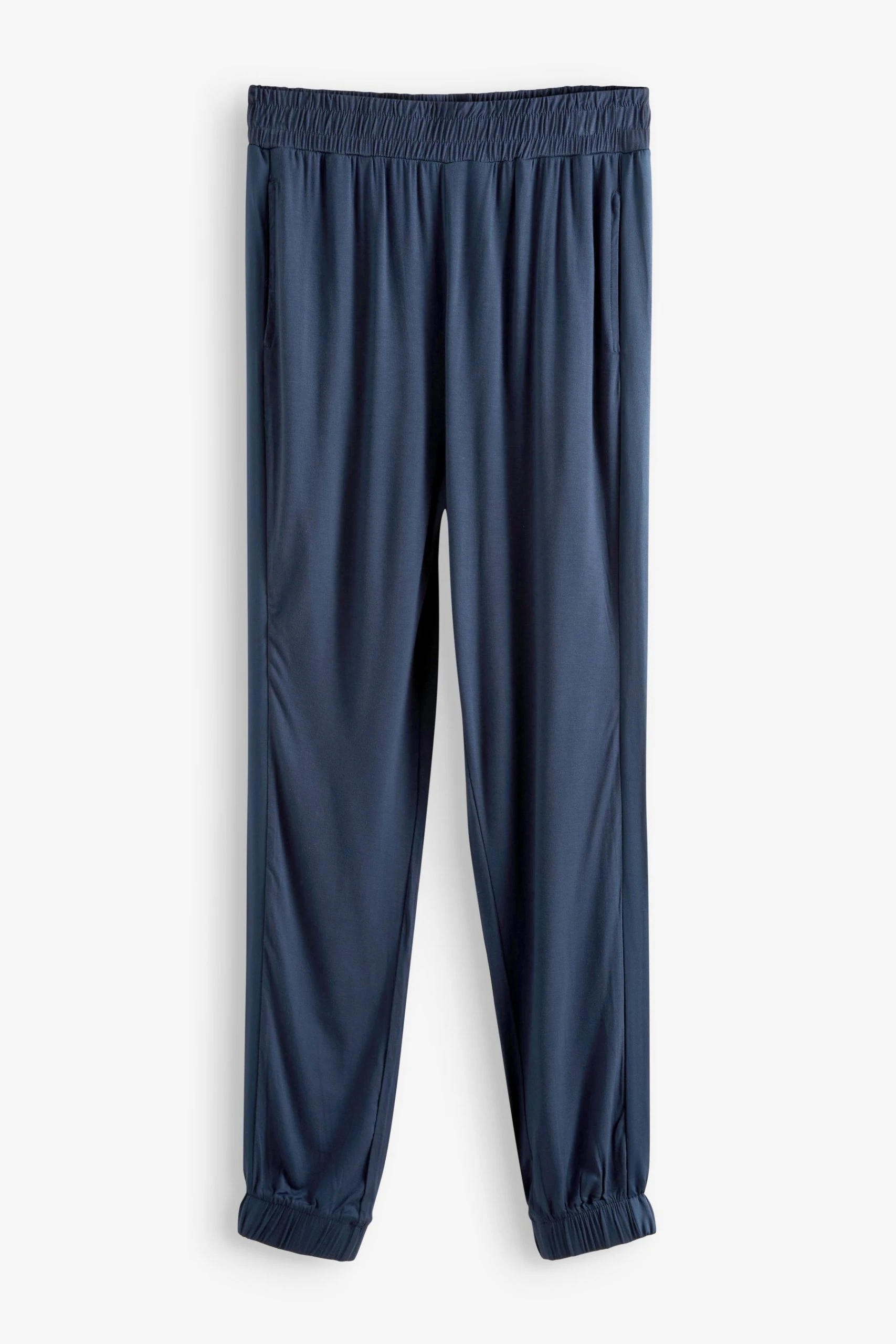Next Navy Blue Pyjamas With Satin Trims 7 Next Navy Blue Pyjamas With Satin Trims - Image 7