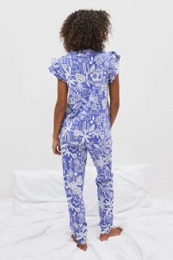 Next Cotton Pyjamas With Frill Sleeves -Next shop U81940s3 scaled