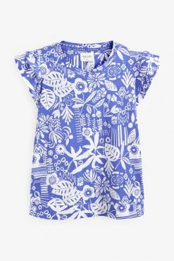 Next Cotton Pyjamas With Frill Sleeves -Next shop U81940s6 scaled