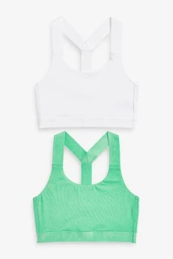 Next Active Sports Low Impact Crop Tops 2 Pack