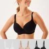 Next DD+ Cotton Blend Bras 3 Pack