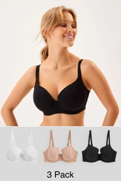 Next DD+ Cotton Blend Bras 3 Pack