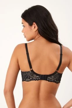 Next Black DD+ Floral Lace Light Padded Balcony Bra -Next shop U89 259s3 scaled