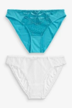 Next Embroidered Knickers 2 Pack -Next shop U89264s4 scaled
