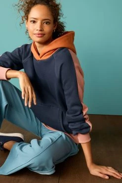 Next Tan Brown Sweat Colour Block Hoodie -Next shop U90 537s3 scaled