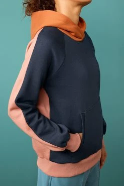 Next Tan Brown Sweat Colour Block Hoodie -Next shop U90 537s4 scaled
