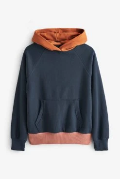 Next Tan Brown Sweat Colour Block Hoodie -Next shop U90 537s5 scaled