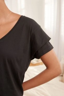 Next Red Woodblock Cotton Blend Jersey Pyjamas Shorts Set -Next shop U96 323s3 scaled