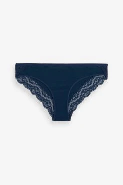 Next Lace Trim Cotton Blend Knickers 4 Pack 10 Next Lace Trim Cotton Blend Knickers 4 Pack -Next shop U96327s5 scaled