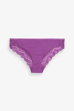 Next Lace Trim Cotton Blend Knickers 4 Pack 11 Next Lace Trim Cotton Blend Knickers 4 Pack -Next shop U96327s6 scaled